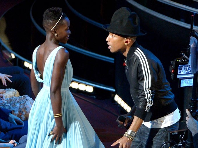 
	
	Nữ diễn viên phụ xuất sắc nhất của giải Oscar năm nay, Lupita Nyong'o đã biểu diễn rất ngẫu hứng cùng Pharrel Williams.